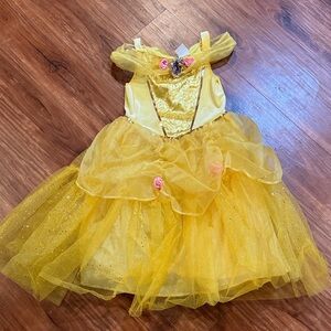 Yellow Disney Belle Dress Costume for Kids